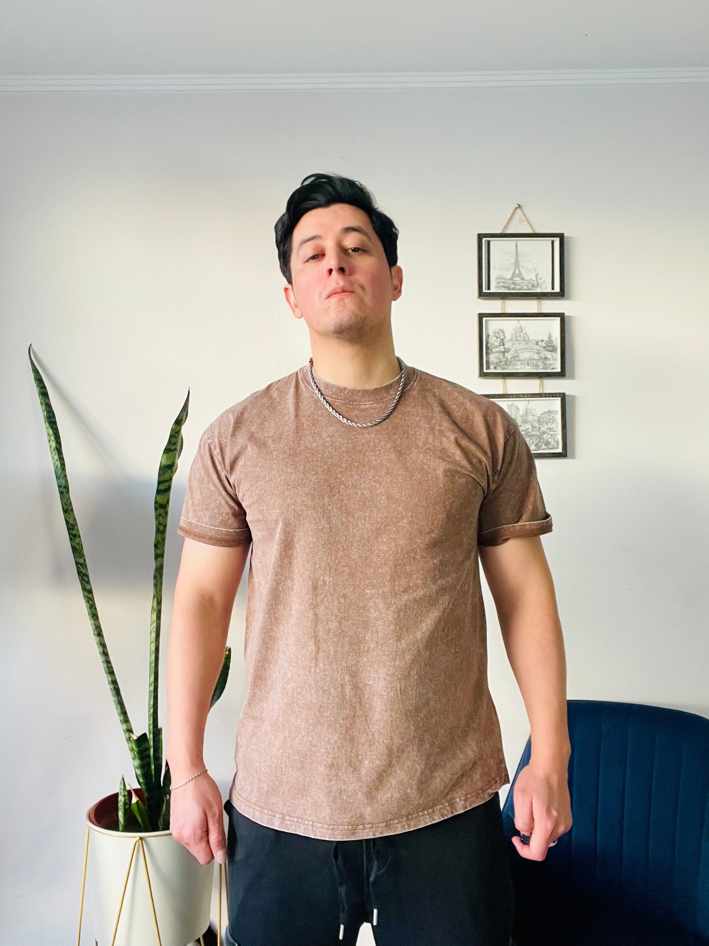 Polera oversize Acid Wash